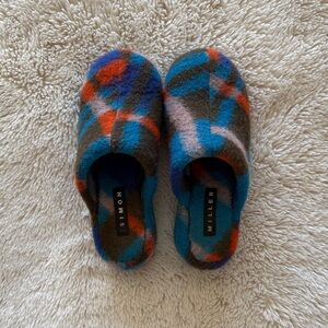 Simon Miller Multicolor Plaid Mules